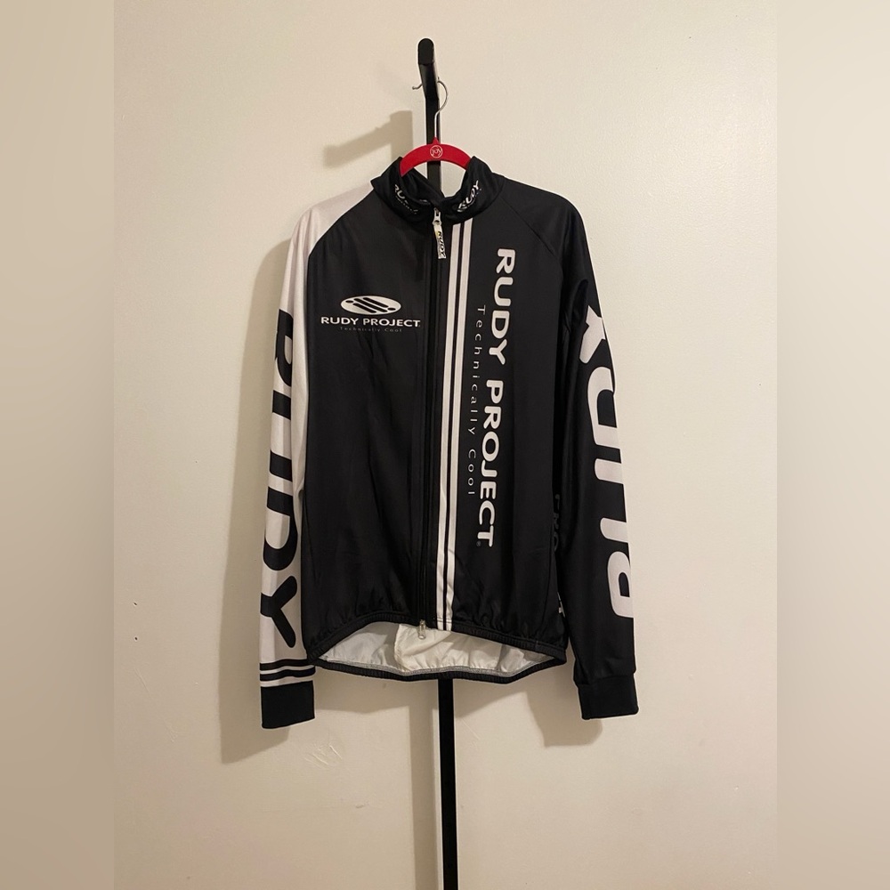 Rudy Project Cycling Jersey Men’s 3XL Black and White Polyester Jacket DONATED